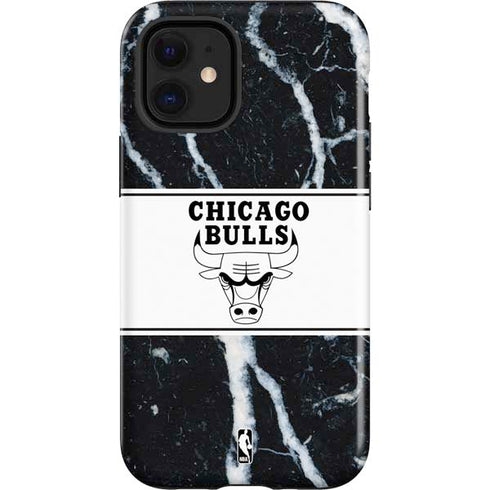 NBA Chicago Bulls Marble iPhone 12 Mini Impact Case