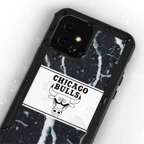 NBA Chicago Bulls Marble iPhone 12 Mini Waterproof Case