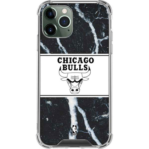 NBA Chicago Bulls Marble iPhone 12 Pro Clear Case