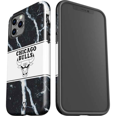 NBA Chicago Bulls Marble iPhone 12 Pro Max Impact Case