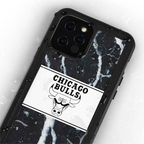 NBA Chicago Bulls Marble iPhone 12 Pro Waterproof Case