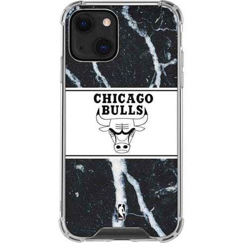NBA Chicago Bulls Marble iPhone 13 Clear Case
