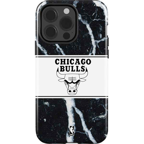 NBA Chicago Bulls Marble iPhone 13 Pro Impact Case