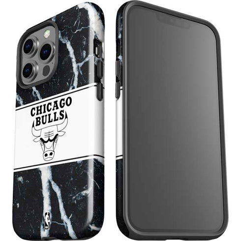 NBA Chicago Bulls Marble iPhone 13 Pro Impact Case