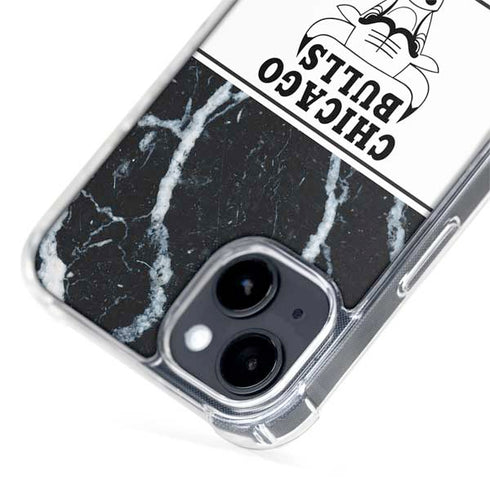 NBA Chicago Bulls Marble iPhone 15 Plus MagSafe Case
