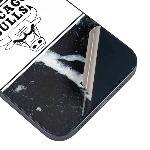 NBA Chicago Bulls Marble iPhone 15 Plus Skin