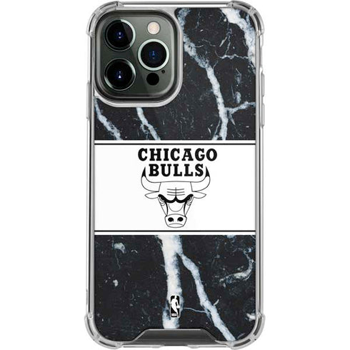 NBA Chicago Bulls Marble iPhone 15 Pro Max Clear Case