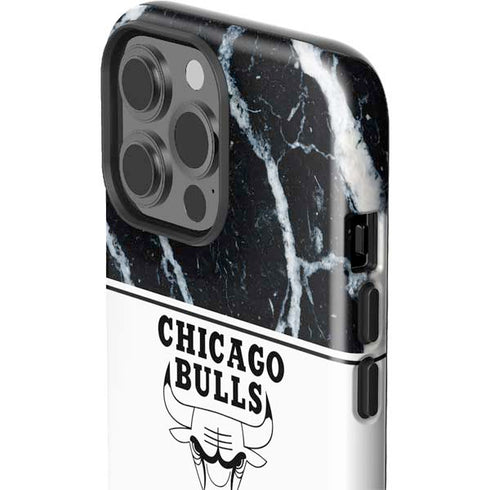 NBA Chicago Bulls Marble iPhone 15 Pro Max Impact Case