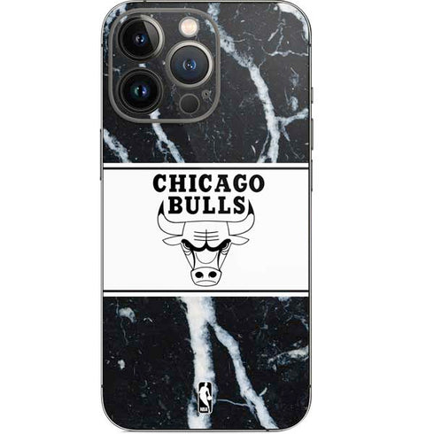 NBA Chicago Bulls Marble iPhone 14 Pro Skin