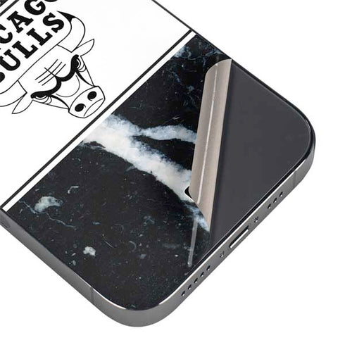 NBA Chicago Bulls Marble iPhone 15 Pro Skin