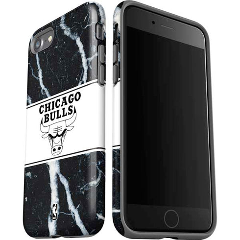 NBA Chicago Bulls Marble iPhone SE (2nd & 3rd Gen) Pro Case