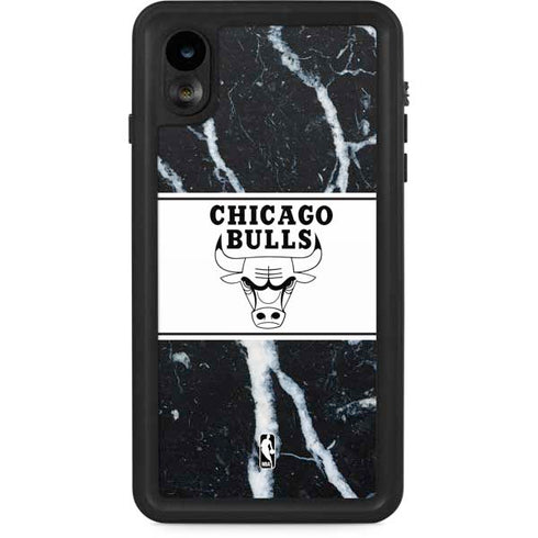 NBA Chicago Bulls Marble iPhone XR Waterproof Case