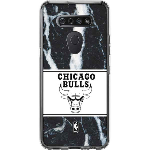 NBA Chicago Bulls Marble LG K51/Q51 Clear Case