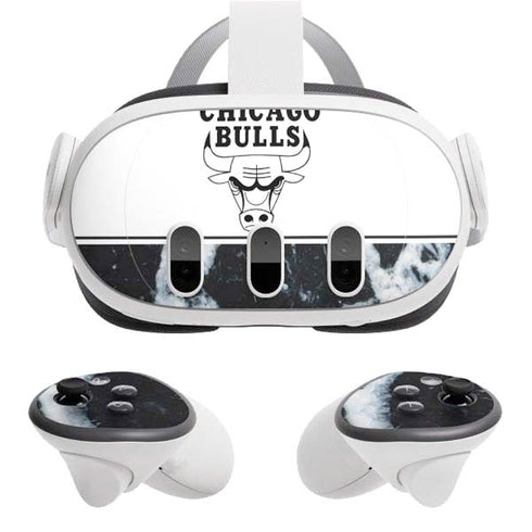 NBA Chicago Bulls Marble Meta Quest 3 Skin