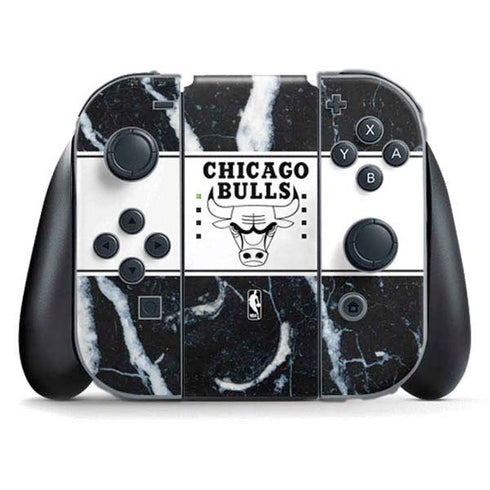 NBA Chicago Bulls Marble Nintendo Switch (2017-2021) Joy-Con Controller Skin