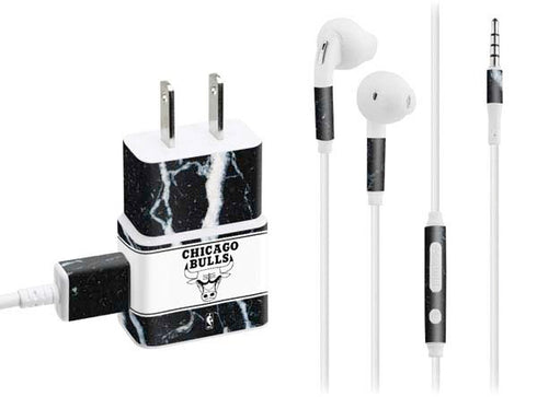 NBA Chicago Bulls Marble Phone Charger Skin