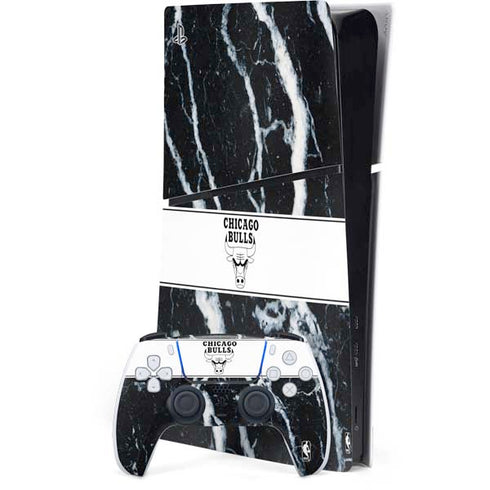 NBA Chicago Bulls Marble PS5 Slim Digital Edition Console Skin