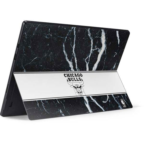 NBA Chicago Bulls Marble Surface Pro 7 Skin