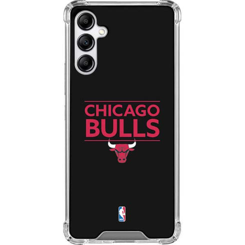 NBA Chicago Bulls Standard - Black Galaxy A14 5G Clear Case