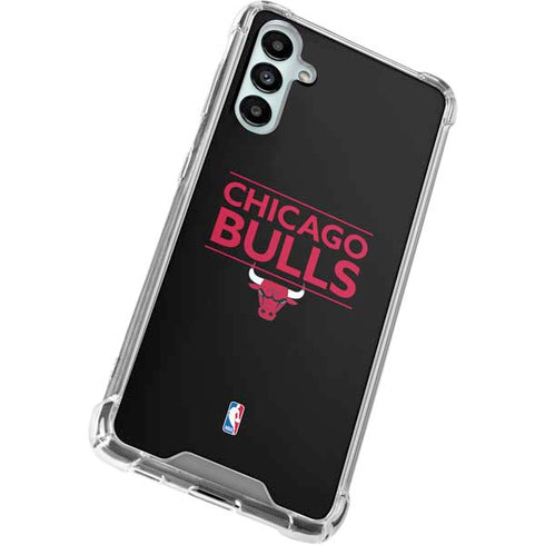 NBA Chicago Bulls Standard - Black Galaxy A14 5G Clear Case