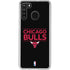 NBA Chicago Bulls Standard - Black Galaxy A21 Clear Case