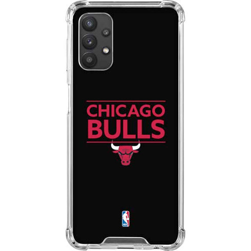 NBA Chicago Bulls Standard - Black Galaxy A32 5G Clear Case