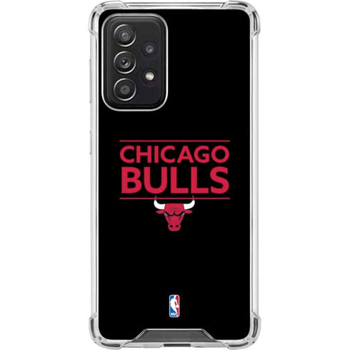 NBA Chicago Bulls Standard - Black Galaxy A52 5G Clear Case