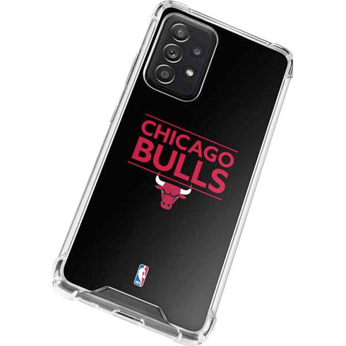 NBA Chicago Bulls Standard - Black Galaxy A52 5G Clear Case