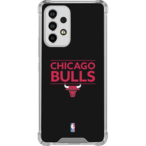 NBA Chicago Bulls Standard - Black Galaxy A53 5G Clear Case