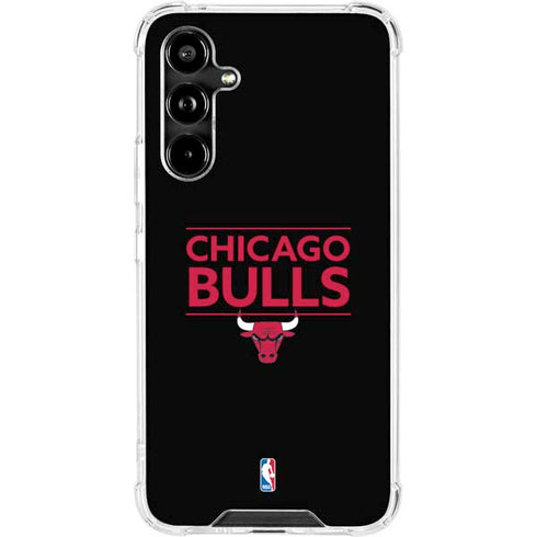 NBA Chicago Bulls Standard - Black Galaxy A54 5G Clear Case