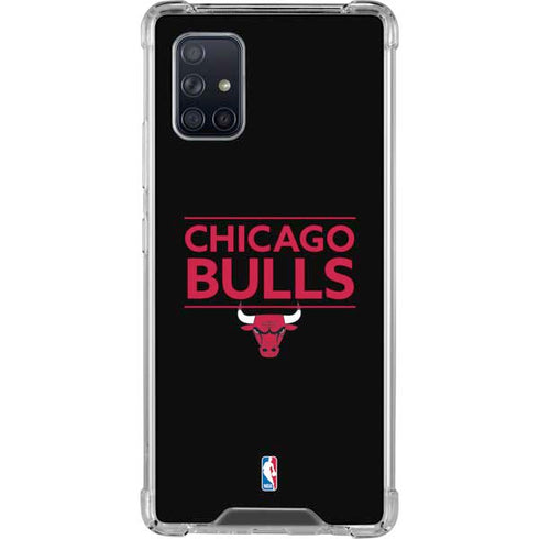 NBA Chicago Bulls Standard - Black Galaxy A71 5G Clear Case