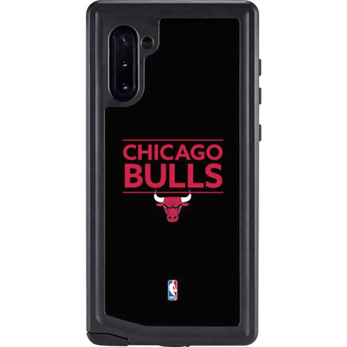 NBA Chicago Bulls Standard - Black Galaxy Note 10 Waterproof Case