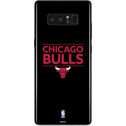 NBA Chicago Bulls Standard - Black Galaxy Note 8 Skin