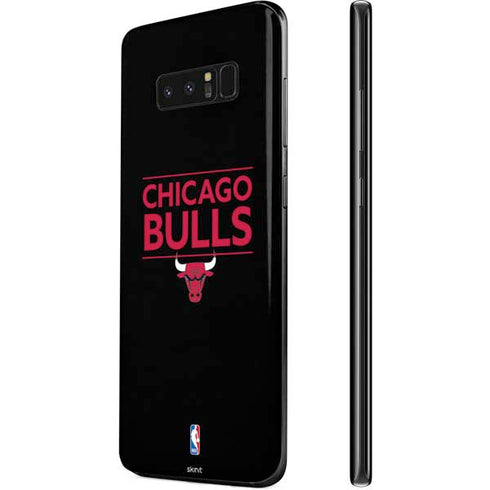 NBA Chicago Bulls Standard - Black Galaxy Note 8 Skin
