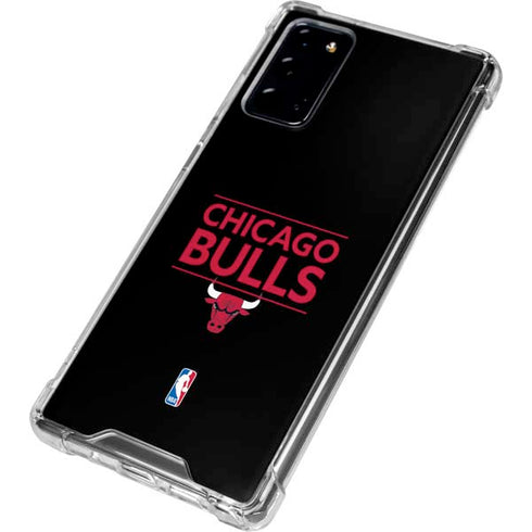 NBA Chicago Bulls Standard - Black Galaxy Note20 5G Clear Case