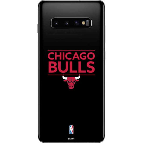 NBA Chicago Bulls Standard - Black Galaxy S10 Plus Skin