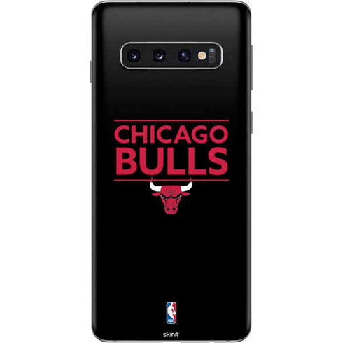 NBA Chicago Bulls Standard - Black Galaxy S10 Skin