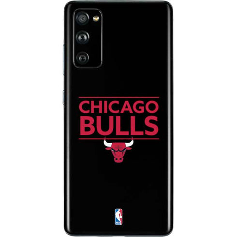 NBA Chicago Bulls Standard - Black Galaxy S20 Fan Edition Skin
