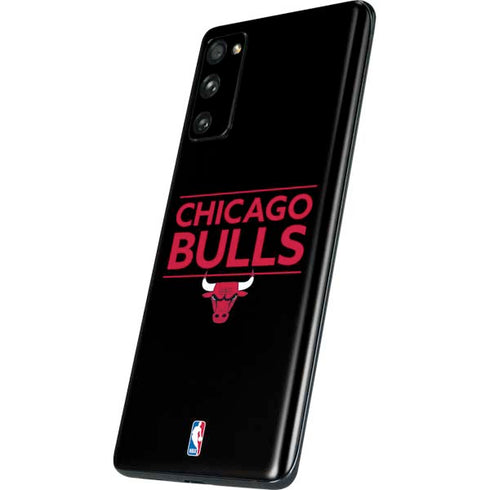 NBA Chicago Bulls Standard - Black Galaxy S20 Fan Edition Skin