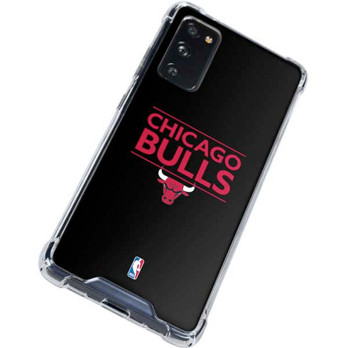 NBA Chicago Bulls Standard - Black Galaxy S20 FE Clear Case