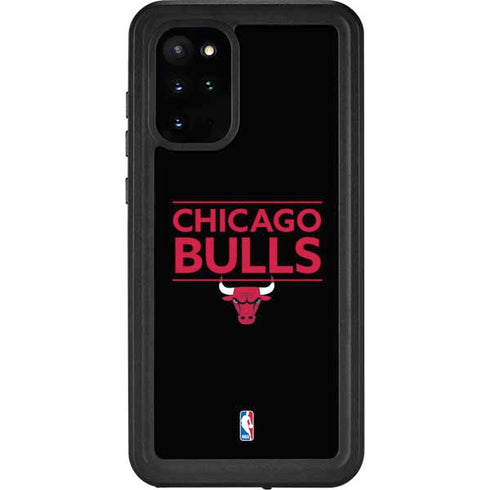 NBA Chicago Bulls Standard - Black Galaxy S20 Plus Waterproof Case