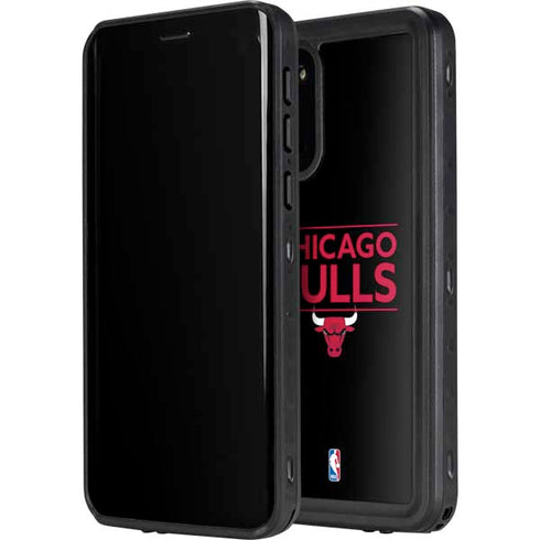 NBA Chicago Bulls Standard - Black Galaxy S20 Plus Waterproof Case