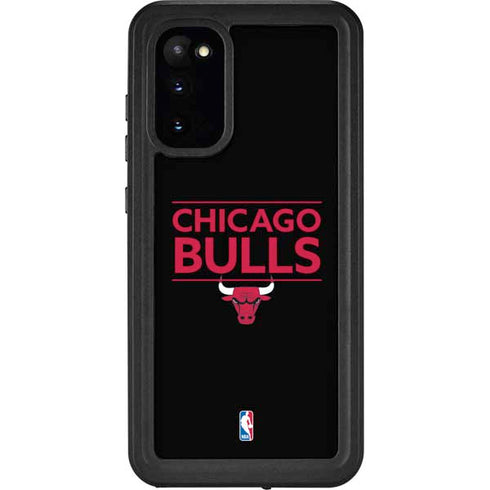 NBA Chicago Bulls Standard - Black Galaxy S20 Waterproof Case