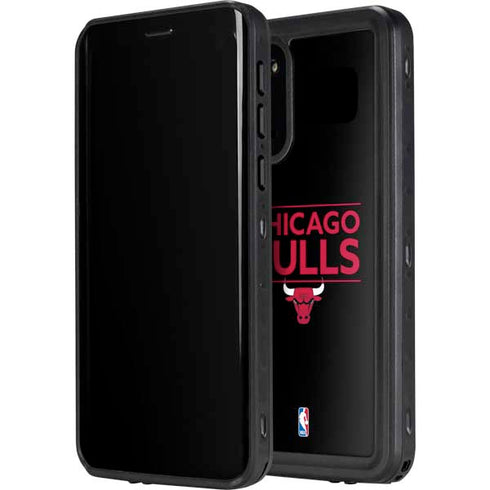 NBA Chicago Bulls Standard - Black Galaxy S20 Waterproof Case