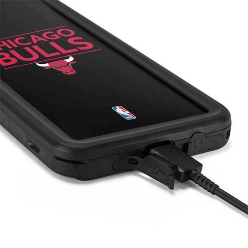 NBA Chicago Bulls Standard - Black Galaxy S20 Waterproof Case