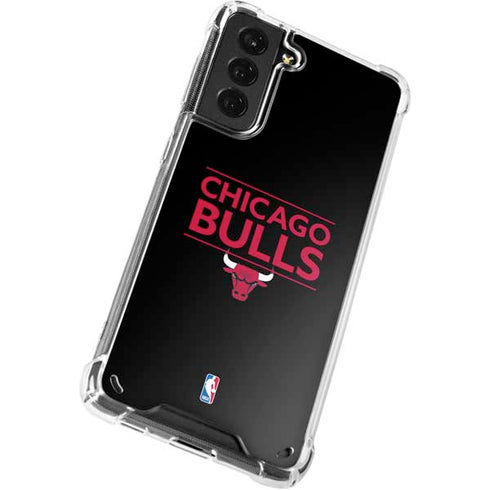 NBA Chicago Bulls Standard - Black Galaxy S21 5G Clear Case