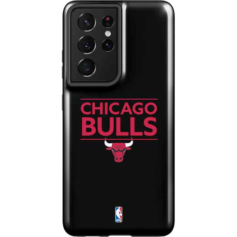 NBA Chicago Bulls Standard - Black Galaxy S21 Ultra 5G Pro Case