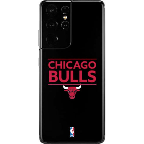 NBA Chicago Bulls Standard - Black Galaxy S21 Ultra 5G Skin
