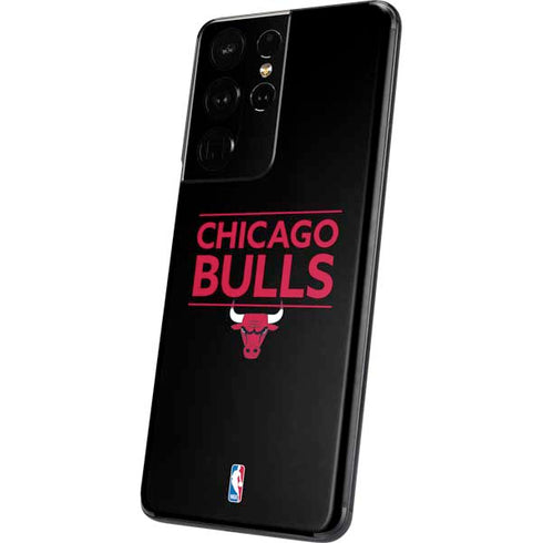 NBA Chicago Bulls Standard - Black Galaxy S21 Ultra 5G Skin