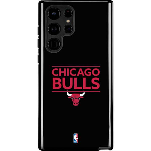 NBA Chicago Bulls Standard - Black Galaxy S22 Ultra Pro Case